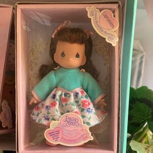 Precious Moments Teal & Floral Dress Veronica Doll